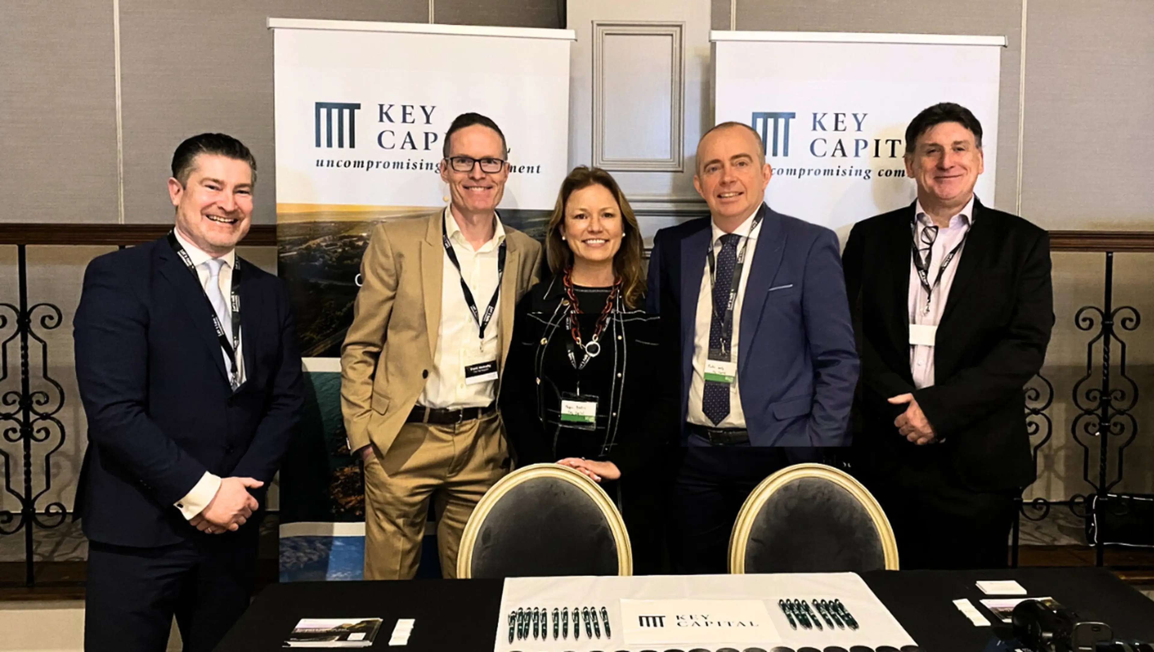 Left to Right: J.P. Maguire (Key Capital), Frank Mulcahy (FM Report), Megan Bestic (Key Capital), Martin Lally (Key Capital), Bill Casey (Conexim).