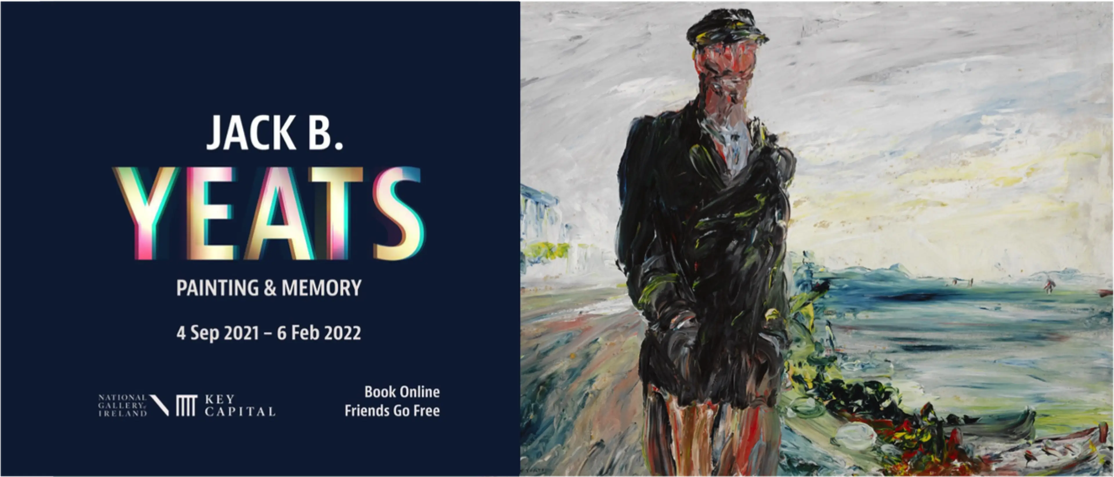 Jack B. Yeats, Pilot, Sligo River, 1927, oil on canvass, private collection. Estate of Jack B. Yeats, DACS London/ IVARO Dublin, 2021. Image courtesy Wytes.com.