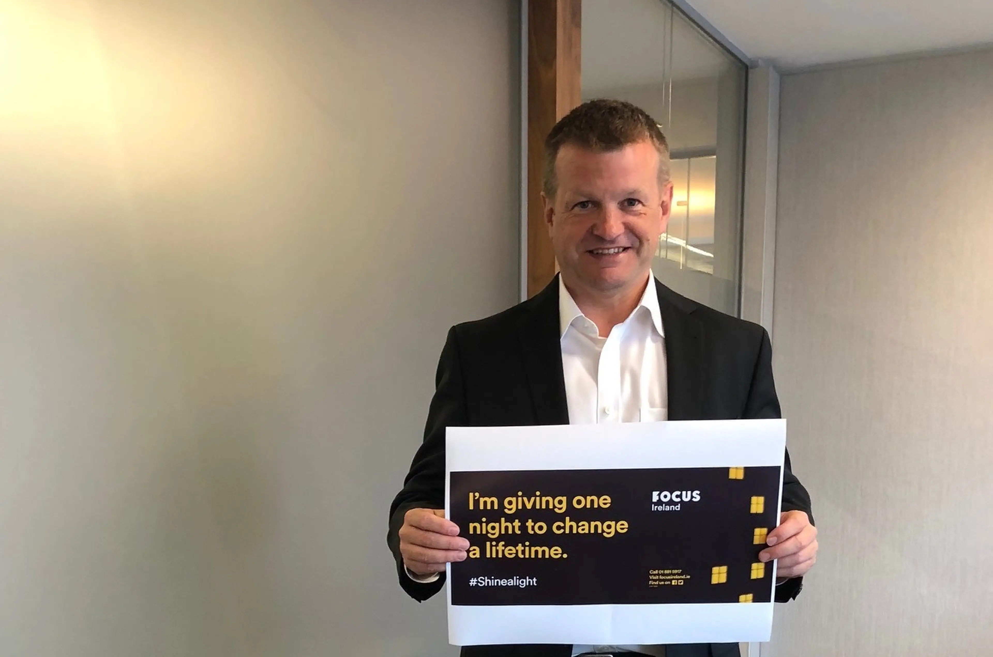 Key Capital's Group CEO Colin Morgan takes part in Focus Ireland's Shine a Light initiative, where business leaders, companies, schools and people all over Ireland sleep out in their homes, gardens, or workplaces. The campaign's aim is to raise vital funds and stand in solidarity with people experiencing homelessness. 