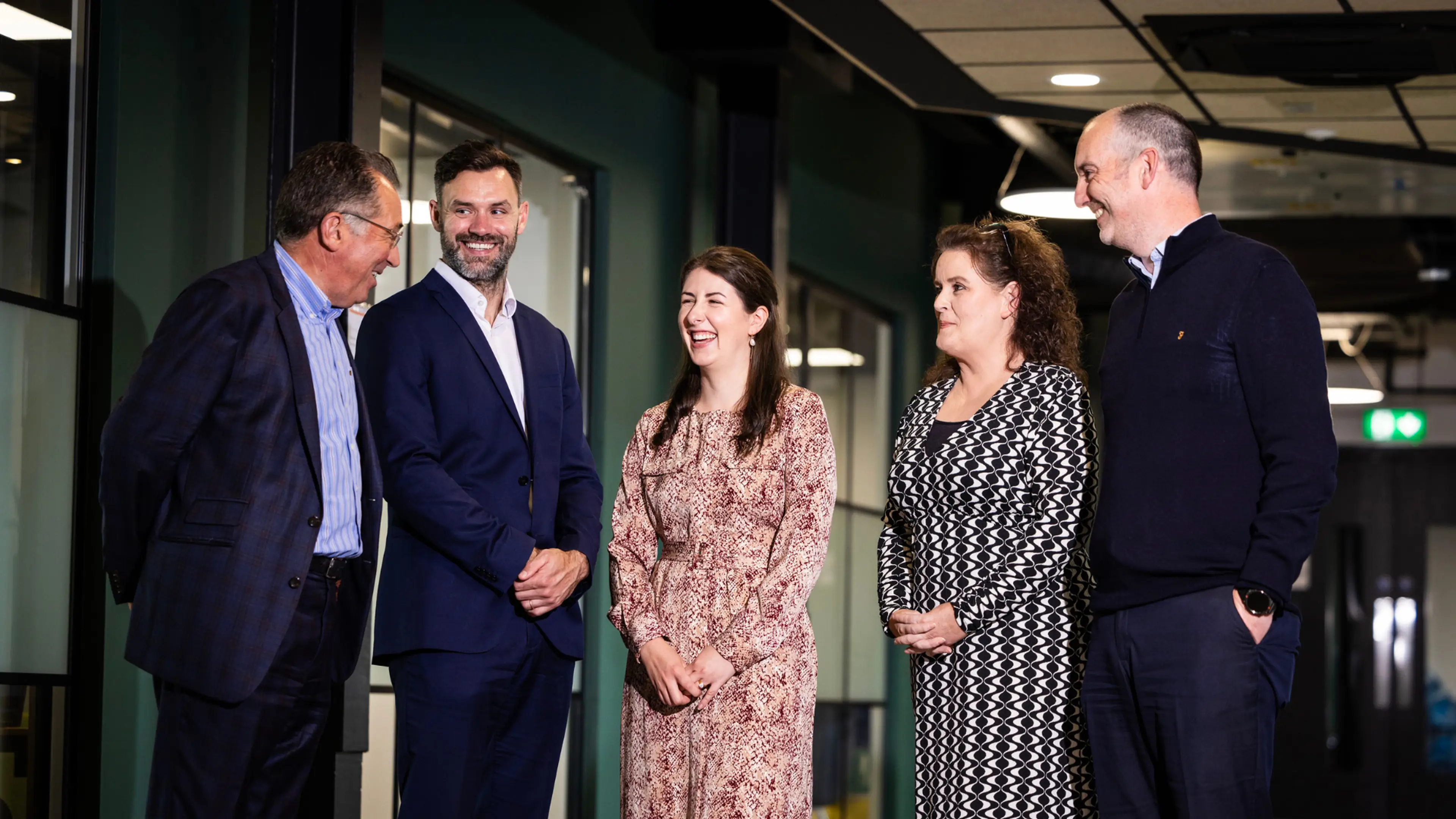 Pictured left to right: David Moffitt, Niall Morris, Eimear O’Keefe, Niamh Collins and Shan O’Hanlon.